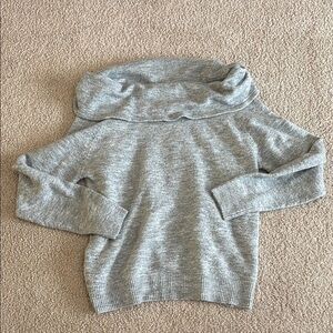 Sophie Rue Off-the-Shoulder Gray Sweater size medium